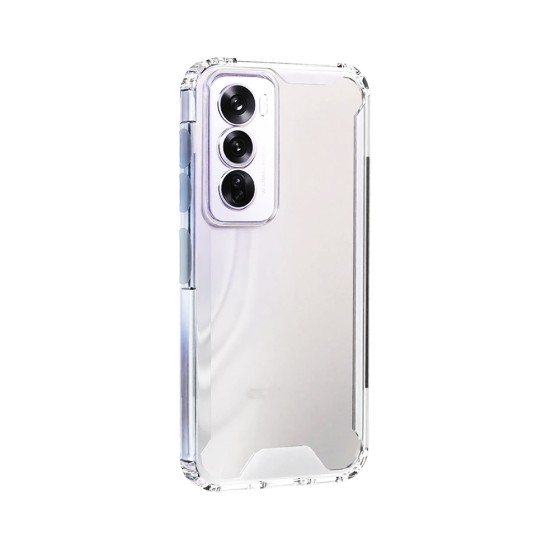 Hard Silicone Case for Oppo Reno12 5G/Reno12 Pro 5G Transparent