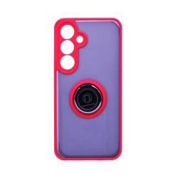Case with Support Ring for Samsung Galaxy S24 Smoked Red Case with Support Ring for Samsung Galaxy S24 Smoked Red