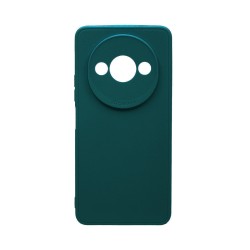 Soft Silicone Case with Camera Shield for Xiaomi Redmi A3 Dark Green Soft Silicone Case with Camera Shield for Xiaomi Redmi A3 Dark Green