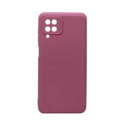 Soft Silicone Case with Camera Shield for Samsung Galaxy A12 Pink Soft Silicone Case with Camera Shield for Samsung Galaxy A12 Pink