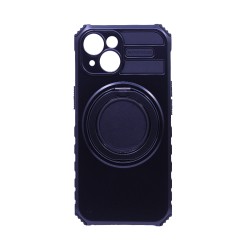 Designer Hard Case with Support and Camera Protection for Apple iPhone 15 Black Designer Hard Case with Support and Camera Protection for Apple iPhone 15 Black