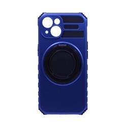 Designer Hard Case with Support and Camera Protection for Apple iPhone 15 Blue Designer Hard Case with Support and Camera Protection for Apple iPhone 15 Blue