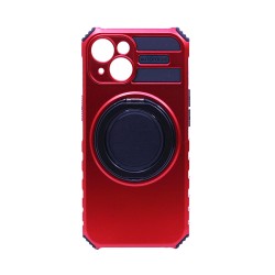 Designer Hard Case with Support and Camera Protection for Apple iPhone 15 Red Designer Hard Case with Support and Camera Protection for Apple iPhone 15 Red