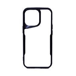 Transparent Hard Case for Apple iPhone 15 Plus Black Transparent Hard Case for Apple iPhone 15 Plus Black