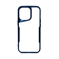 Transparent Hard Case for Apple iPhone 15 Plus Blue Transparent Hard Case for Apple iPhone 15 Plus Blue