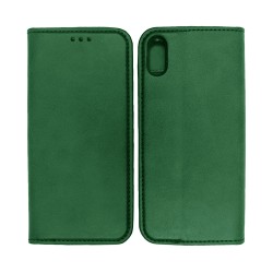 Leather Flip Cover with Internal Pocket for Apple iPhone XR Green Leather Flip Cover with Internal Pocket for Apple iPhone XR Green