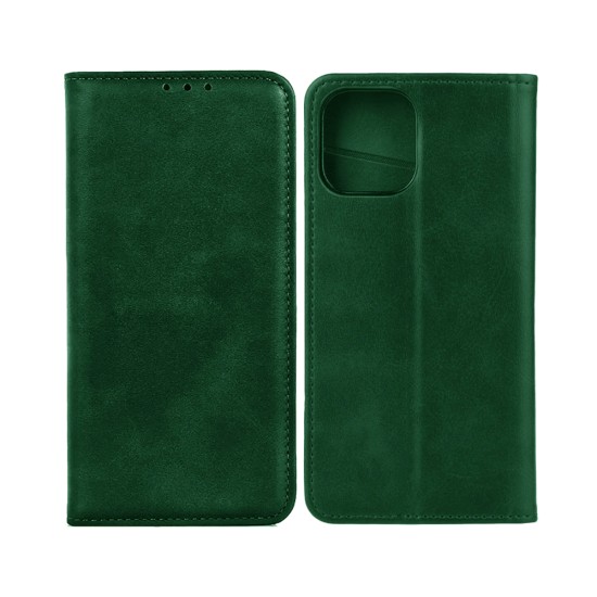 Leather Flip Cover with Internal Pocket for Apple iPhone 11 Green