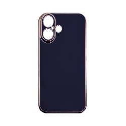 Designer Silicone Case with Camera shield for Apple iPhone 16 Plus Black Designer Silicone Case with Camera shield for Apple iPhone 16 Plus Black