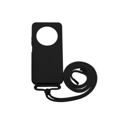 Silicone Case with String for Xiaomi Redmi 14C Black Silicone Case with String for Xiaomi Redmi 14C Black