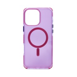 Designer Magnetic Sillicone Case for Apple iPhone 16 Pro Max Pink Designer Magnetic Sillicone Case for Apple iPhone 16 Pro Max Pink