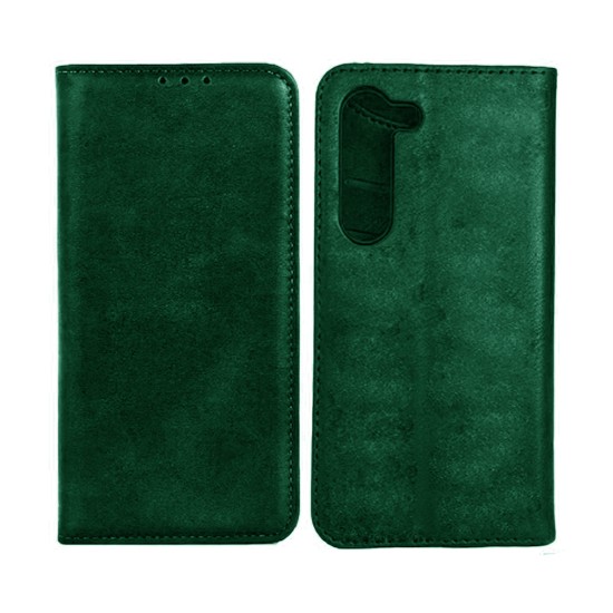 Leather Flip Cover with Internal Pocket For Samsung Galaxy A16 4G/A16 5G Green