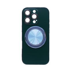 Capa Duro Designer Com Suporte E Proteção De Câmera Para Apple iPhone 16 Pro Verde Capa Duro Designer Com Suporte E Proteção De Câmera Para Apple iPhone 16 Pro Verde