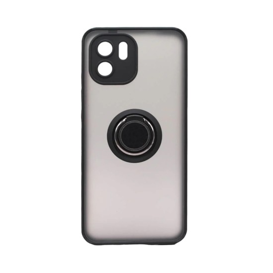 Case with Support Ring for Xiaomi Redmi A1/Redmi A2 Smoked Black