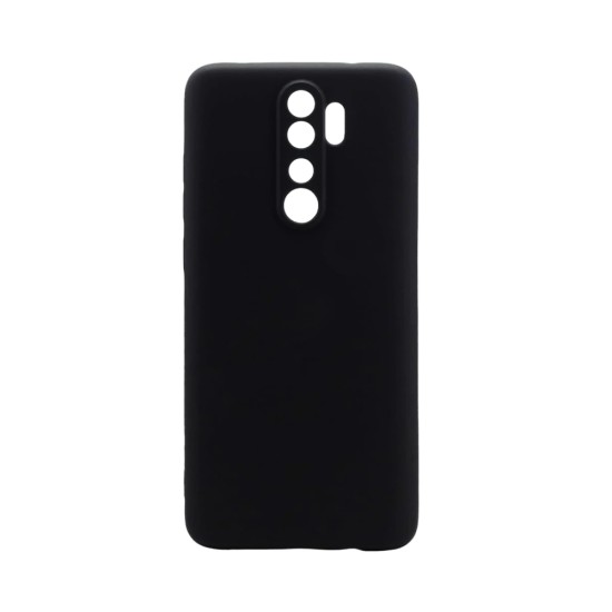 Silicone Case with Camera Shield for Xiaomi Redmi Note 8 Pro Black