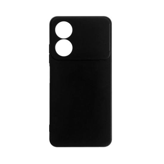 Silicone Case with Camera Shield for ZTE Blade A34 Black