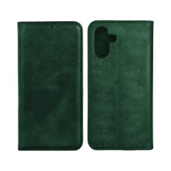 Leather Flip Cover with Internal Pocket For Samsung Galaxy A06 Green Leather Flip Cover with Internal Pocket For Samsung Galaxy A06 Green
