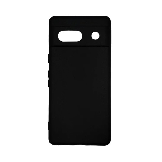 Silicone Case with Camera Shield for Google Pixel 8A Black