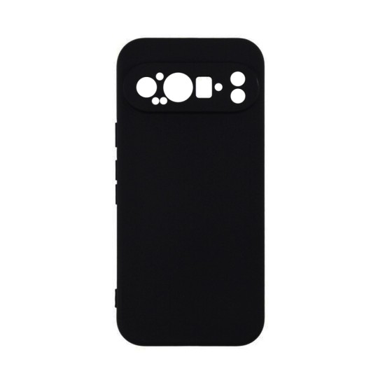 Capa de Silicone com Moldura de Câmera para Google Pixel 9 Pro Preto