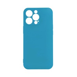 Silicone Case with Camera Shield for Apple iPhone 15 Pro Max Sky Blue Silicone Case with Camera Shield for Apple iPhone 15 Pro Max Sky Blue