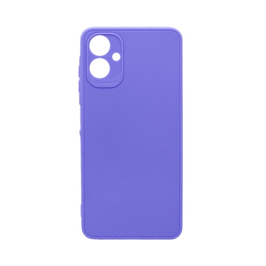 Soft Silicone Case with Camera Shield for Samsung Galaxy A06 Purple