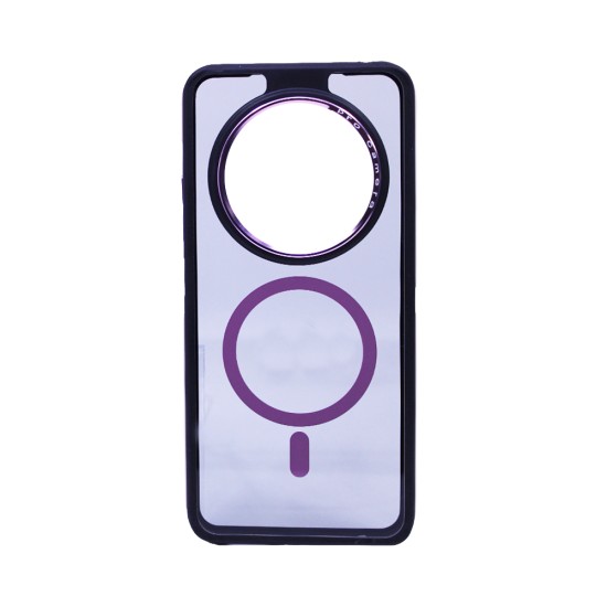 Designer Magnetic Hard Case for Xiaomi Redmi 14C Black Purple