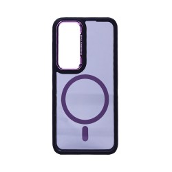 Designer Magnetic Hard Case for Samsung Galaxy A16 Black Purple Designer Magnetic Hard Case for Samsung Galaxy A16 Black Purple
