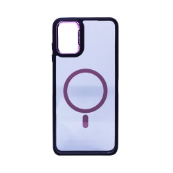 Designer Magnetic Hard Case for Samsung Galaxy A06 Black Purple Designer Magnetic Hard Case for Samsung Galaxy A06 Black Purple