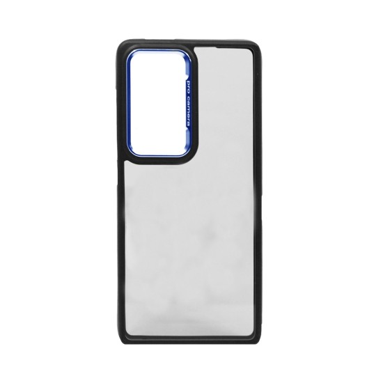 Capa Duro Designer para Samsung Galaxy S25 Ultra Azul Preto