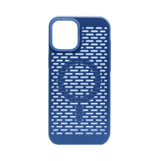 Capa magnética com design de malha para Apple iPhone 16 Pro Max Azul