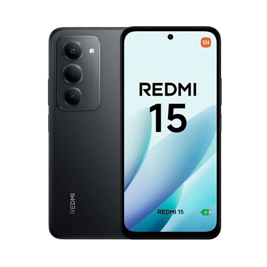 Smartphone Xiaomi Redmi 15 4G 8GB/256GB 6,9" Dual SIM Preto Meia Noite Smartphone Xiaomi Redmi 15 4G 8GB/256GB 6,9" Dual SIM Preto Meia Noite