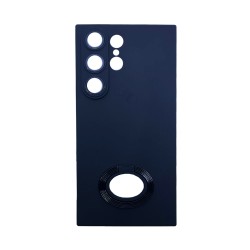 Silicone Case with Support Ring for Samsung Galaxy S23 Ultra Black Silicone Case with Support Ring for Samsung Galaxy S23 Ultra Black