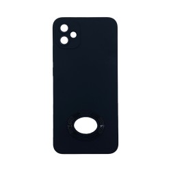 Silicone Case with Support Ring for Samsung Galaxy A04e Black Silicone Case with Support Ring for Samsung Galaxy A04e Black