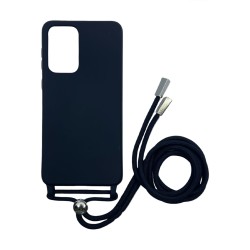 Silicone Case with String for Samsung Galaxy A33 5g Black Silicone Case with String for Samsung Galaxy A33 5g Black