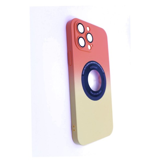 Magnetic Case with Camera Lens for Apple iPhone 13 Pro Orange