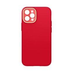 Silicone Case with Camera Shield for Apple iPhone 12 Pro Max Red Silicone Case with Camera Shield for Apple iPhone 12 Pro Max Red
