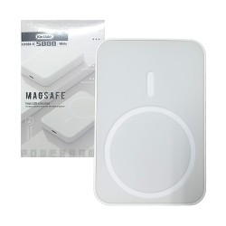 Power Bank Magnético Kin Vale Q1028-5 5000mAh Branco Power Bank Magnético Kin Vale Q1028-5 5000mAh Branco