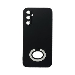 Silicone Case with Support Ring for Samsung Galaxy A14 4g/5g Black White Silicone Case with Support Ring for Samsung Galaxy A14 4g/5g Black White