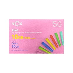 NOS Like 40GB Prepaid SIM Card for Internet Apps, Calls and SMS for 1 Month