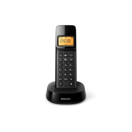 TELEFONE S/FIOS PHILIPS D140 PRETO