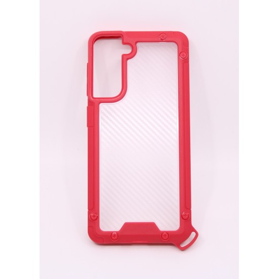 CAPA HARD SELICONE PARA SAMSUNG S21 5G RED