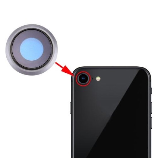 IPHONE 8G BACK CAMERA LENS PRETO ORIGINAL