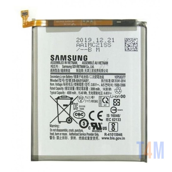 Bateria EB-BA515ABY para Samsung Galaxy A51/A515 4000mAh