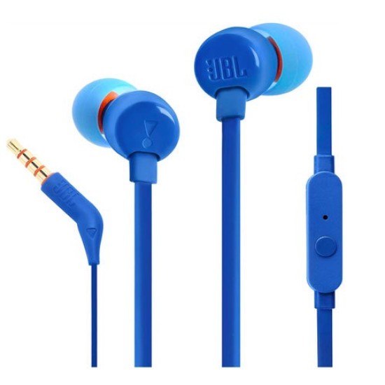 AURICULAR JBL TUNE 110 IN EAR COM MICRO 3.5MM AZUL ORIGINAL