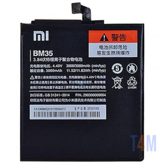 BATERIA BM35 XIAOMI MI 4C MI4C 3080MAH BULK