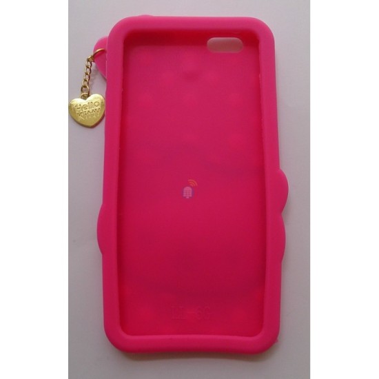 CAPA DE SILICONE HELLO KITTY IPHONE 6G / 6S ROSA