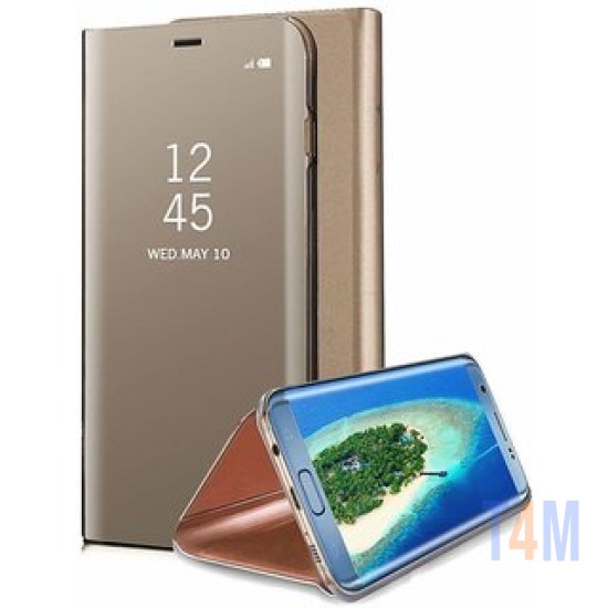 FLIP COVER "CLEAR VIEW" SAMSUNG GALAXY NOTE 10 PLUS GOLD