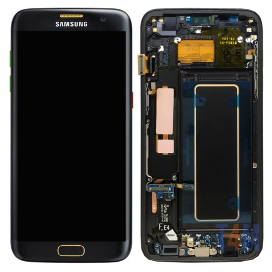 TOUCH+DISPLAY+FRAME SAMSUNG GALAXY S7 EDGE G935 NEGRO (SERVICE PACK GH97-18533A)