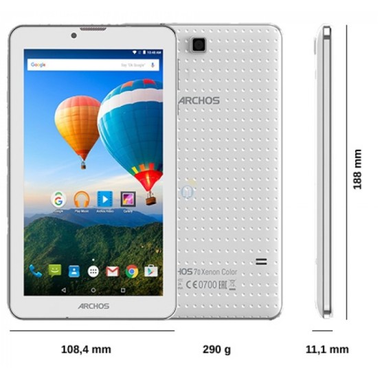 ARCHOS 70 XENON COLOR 7.0" 1GB/8GB 3G DUAL SIM WITH PURPLE AND WHITE COVER ON OFFER