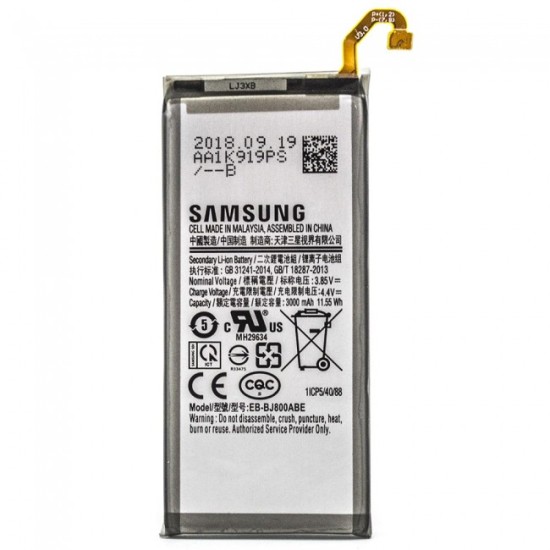 SAMSUNG A6 2018 EB-BJ800ABE 3000 MAH BATTERY ORIGINAL