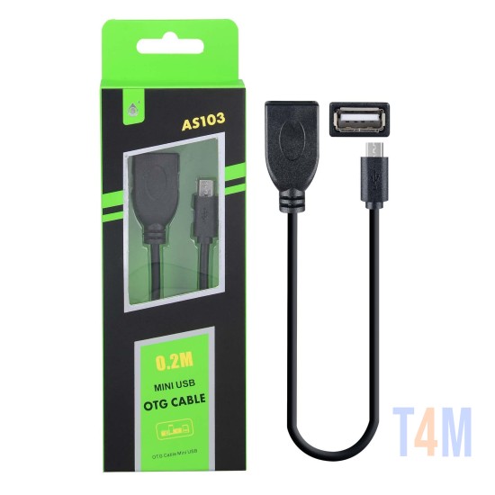 ONE PLUS MICRO USB OTG CABLE AS103 PRETO